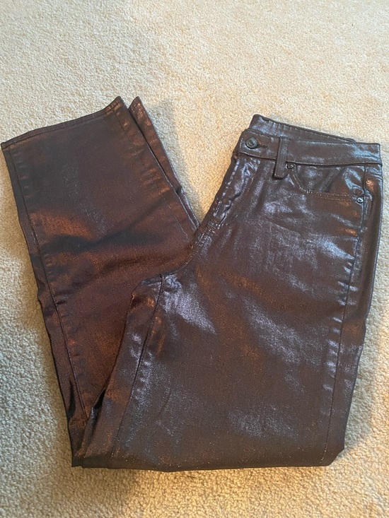 Chico's Denim - Chicos size 4 iridescent shimmer straight leg jeans